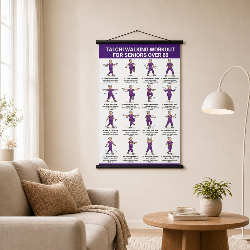 Zenovia - Tai Chi Workout Poster for Seniors