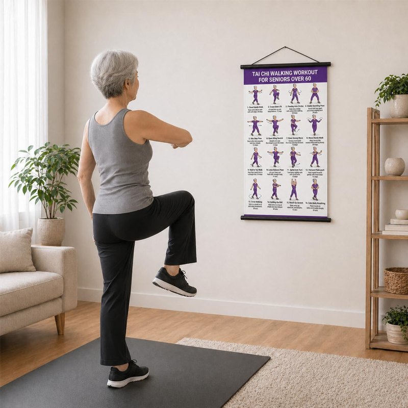 Zenovia - Tai Chi Workout Poster for Seniors