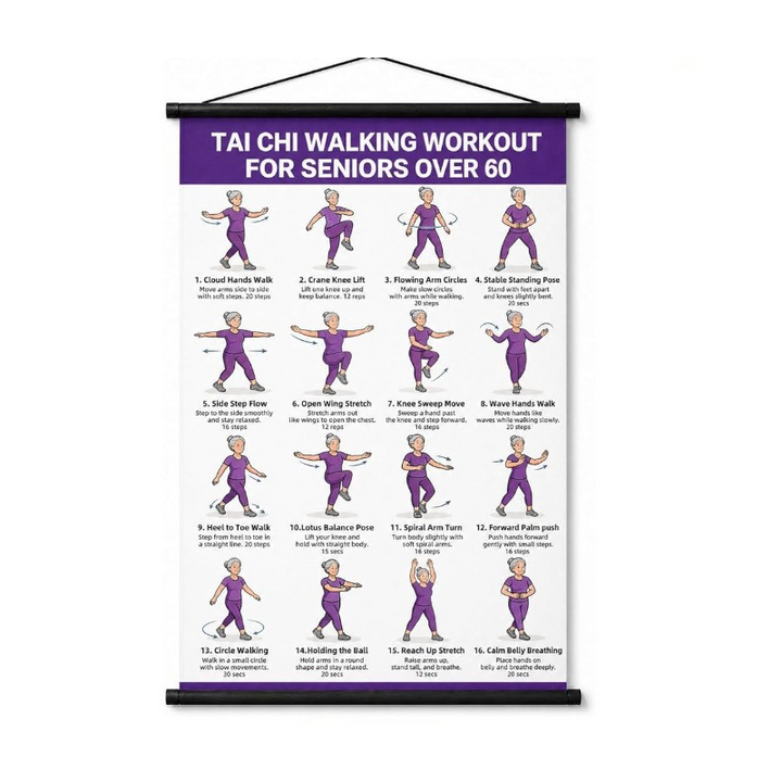 Zenovia - Tai Chi Workout Poster for Seniors